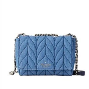 {KATE SPADE} NWT Quilted denim mini